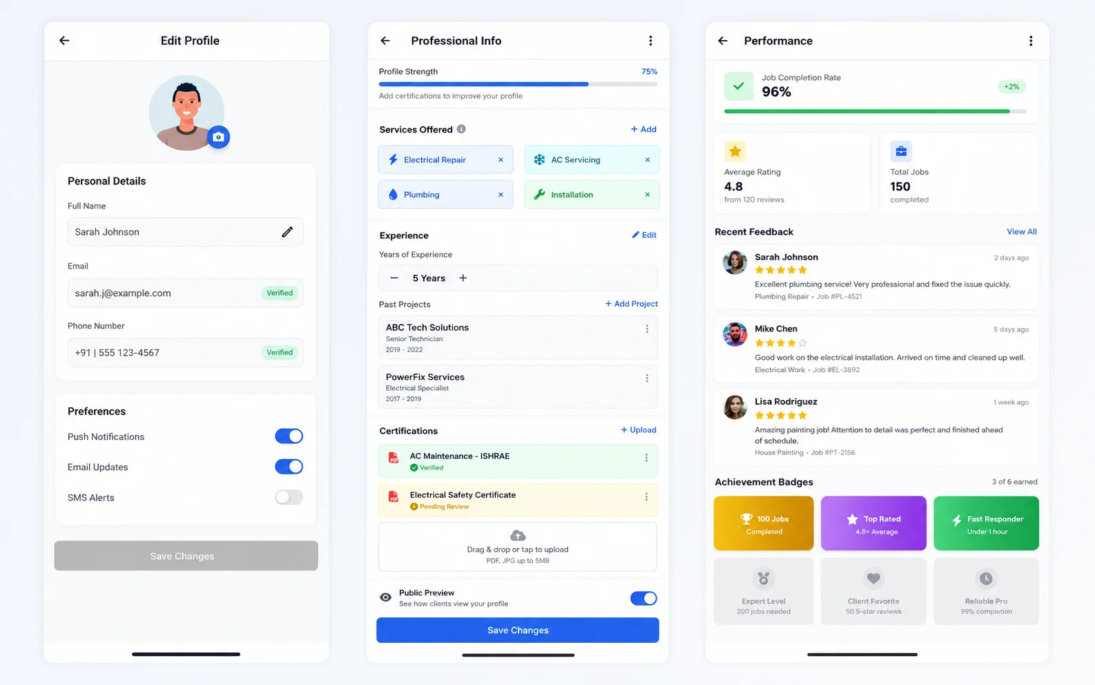 SS-Engineers (Service Man App)