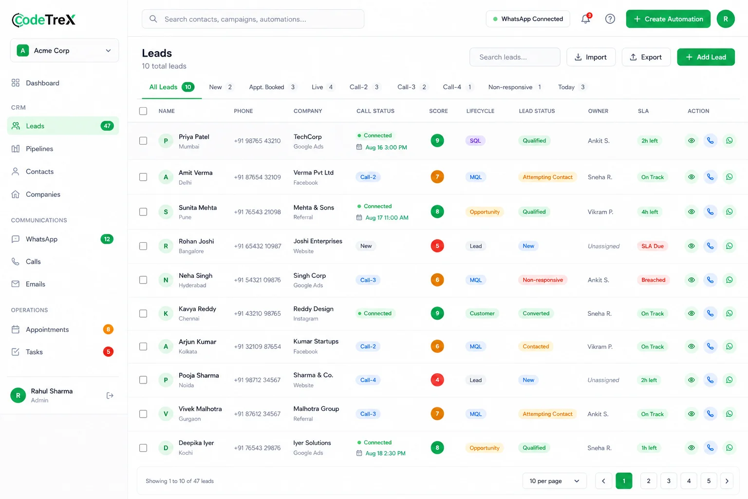 CRM (Web)