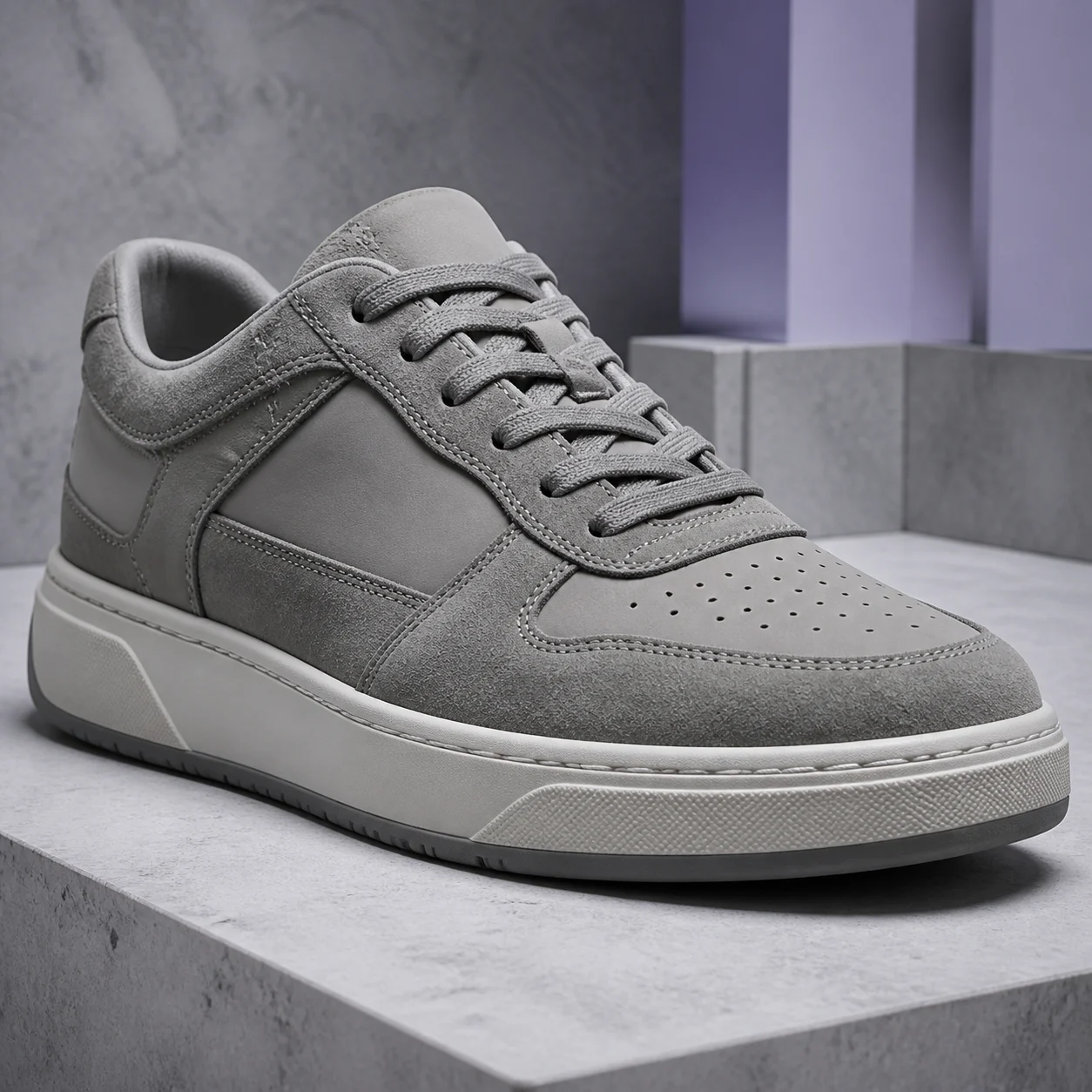 Linen wrinkles are part of the look
